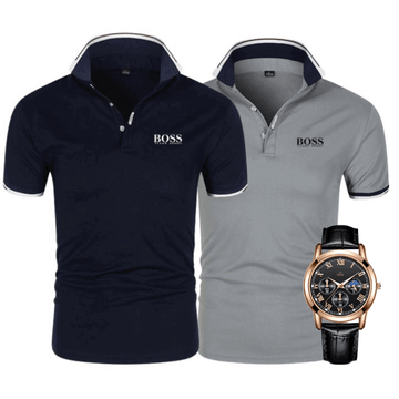 [BUY 1 GET 2] Premiere Polo Shirt Kit – Professional Line (2-Pack) + FREE WATCH INCLUDED